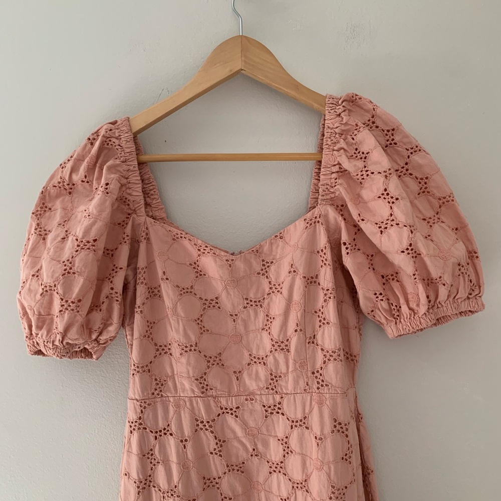 ASOS DESIGN broderie cottage core peasant maxi dress - Picture 7 of 12